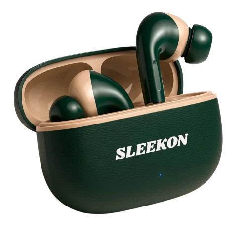 Sleekon SKN-315 High Bass Wireless Dark Green-Beige TWS